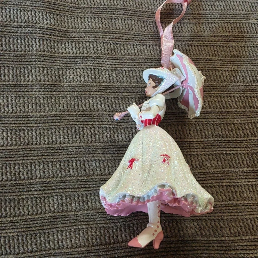 Disney Figurine Ornament - Mary Poppins Pink Parasol - Disney Parks Lb 4.5